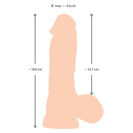 FALLO REALISTICO CON VENTOSA DILDO WITH MOVEABLE SKIN